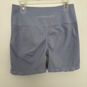 Alphalete Women's Light Blue Bike Shorts